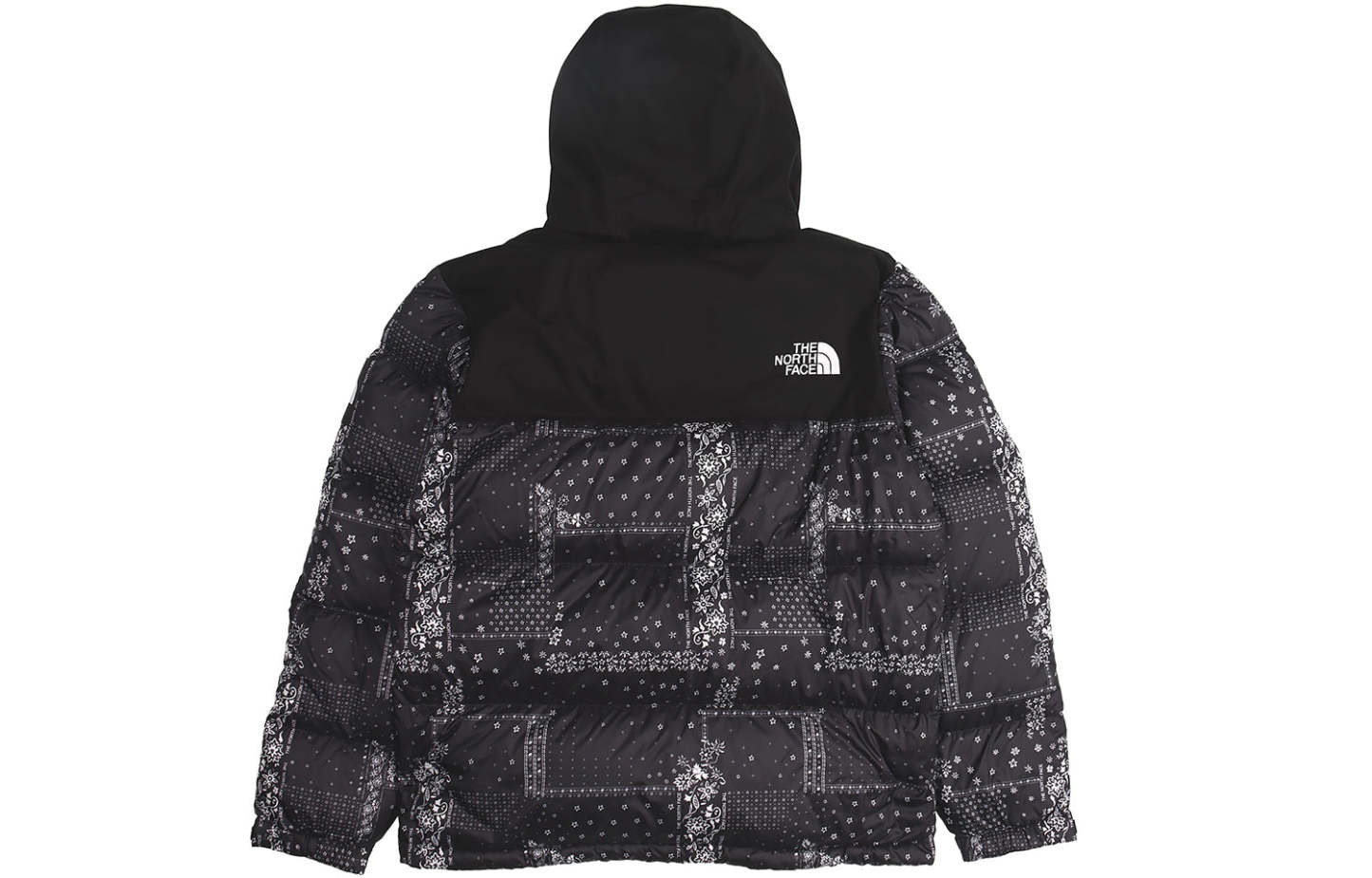 THE NORTH FACE Label Bandana Nuptse 'Black' NJ1DL60J - 1_53fe7c1e-3285-4af2-9df9-da08341de78f