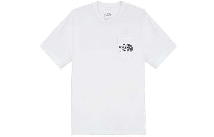 THE NORTH FACE Logo Woodcut Dome T-Shirt 'White' NF0A4U9L-FN4 - 1_c79c07ec-ef61-4237-ab93-b152968de25d