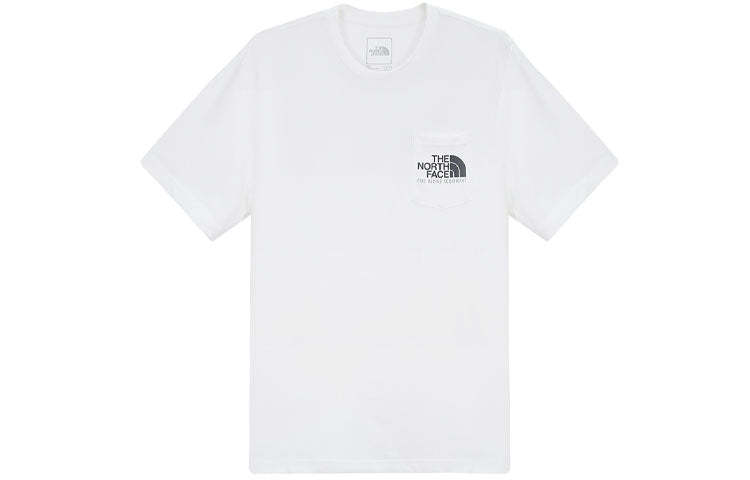 THE NORTH FACE Logo Woodcut Dome T-Shirt 'White' NF0A4U9L-FN4 - 1_c79c07ec-ef61-4237-ab93-b152968de25d