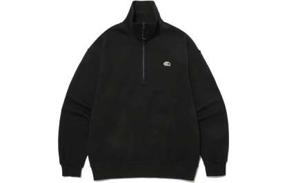 THE NORTH FACE Logo Fleece Half Zip Sweater 'Black' NM5MP03B - 1_d80d65b0-9b5f-4117-9147-1bd80506bdca