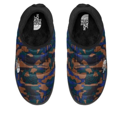 THE NORTH FACE ThermoBall Traction Mules V 'Black Brown Green' NF0A3UZN-9ZP - 1-square_27087cd9-c83f-4e63-b563-7b08e3284be5