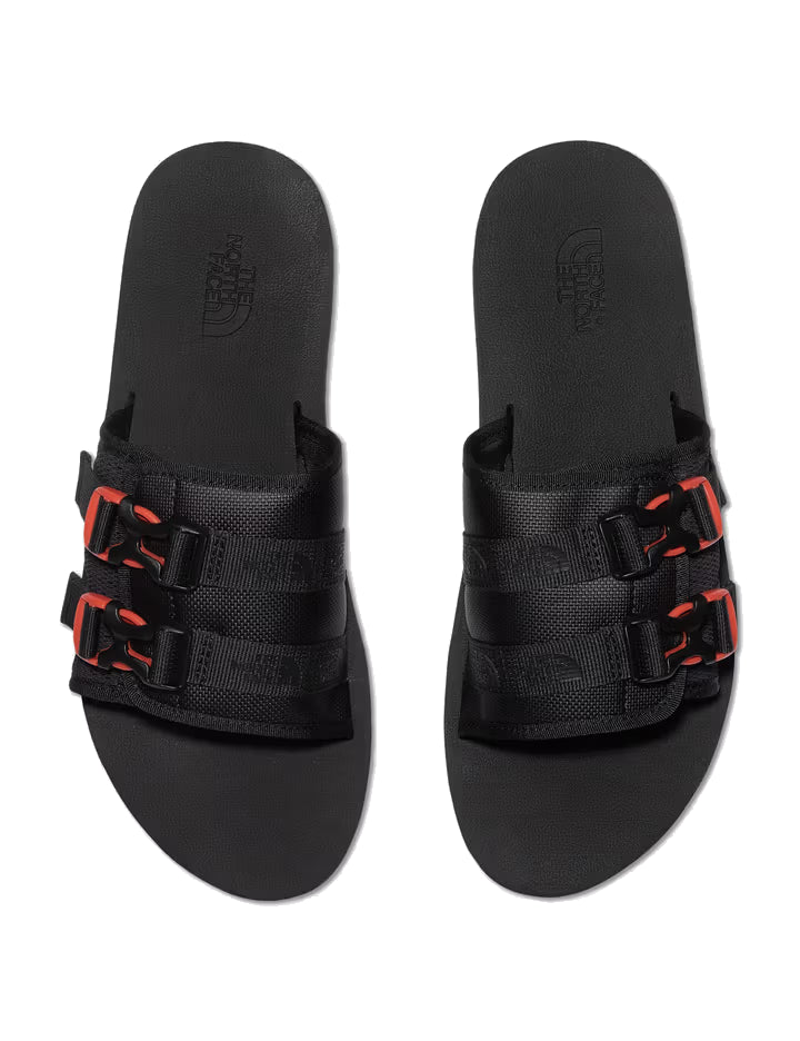 THE NORTH FACE Trekking Base Camp Strap Slides 'Black Red' 819V-IH7 - 10_4005b673-dcd4-49b6-abbf-b8220f8450f7