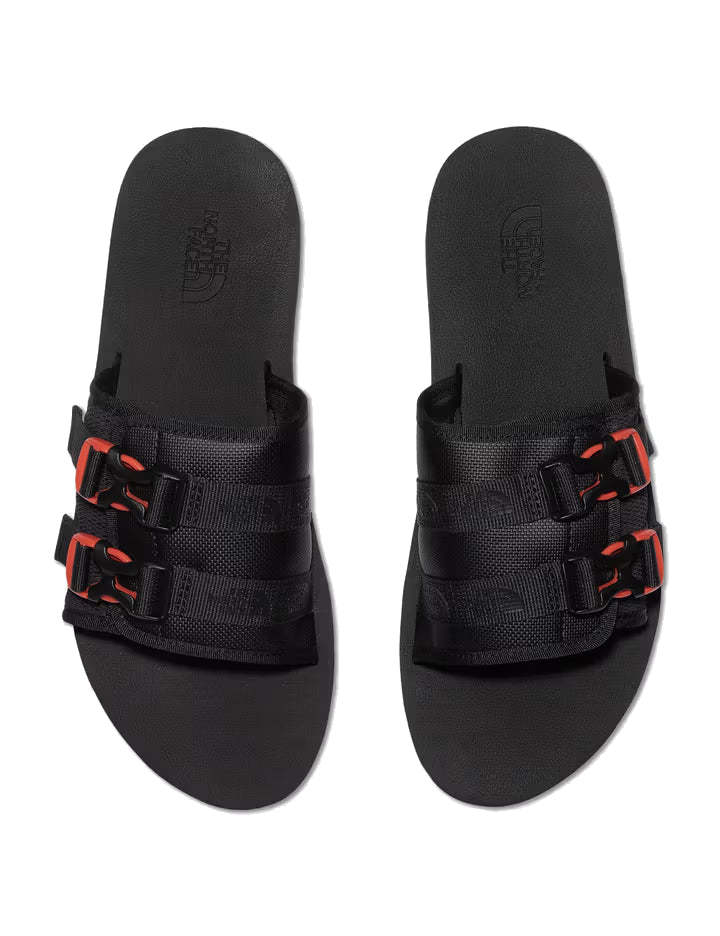 THE NORTH FACE Trekking Base Camp Strap Slides 'Black Red' 819V-IH7 - 10_4005b673-dcd4-49b6-abbf-b8220f8450f7