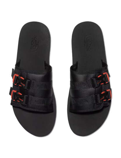 THE NORTH FACE Trekking Base Camp Strap Slides 'Black Red' 819V-IH7 - 10_4005b673-dcd4-49b6-abbf-b8220f8450f7