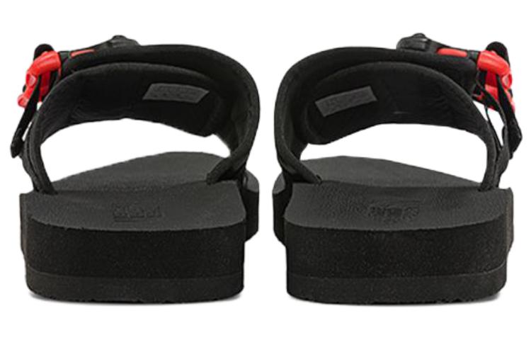 THE NORTH FACE Trekking Base Camp Strap Slides 'Black Red' 819V-IH7 - 123_c4b9debc-4412-44bc-b6ee-636fd05c4ae5