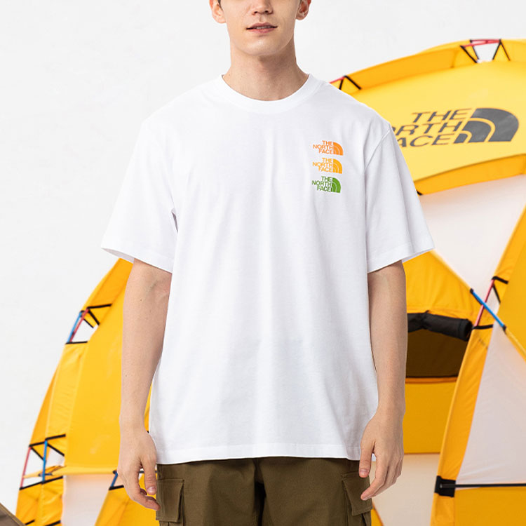 THE NORTH FACE SS21 Tri Logo Shirt 'White' NF0A7QRF-FN4 - 2_18eef7b9-2b48-4830-a016-271667a7444a