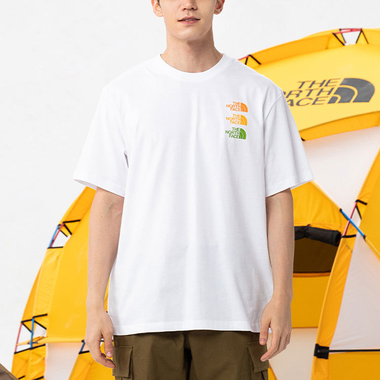 THE NORTH FACE SS21 Tri Logo Shirt 'White' NF0A7QRF-FN4 - 2_18eef7b9-2b48-4830-a016-271667a7444a