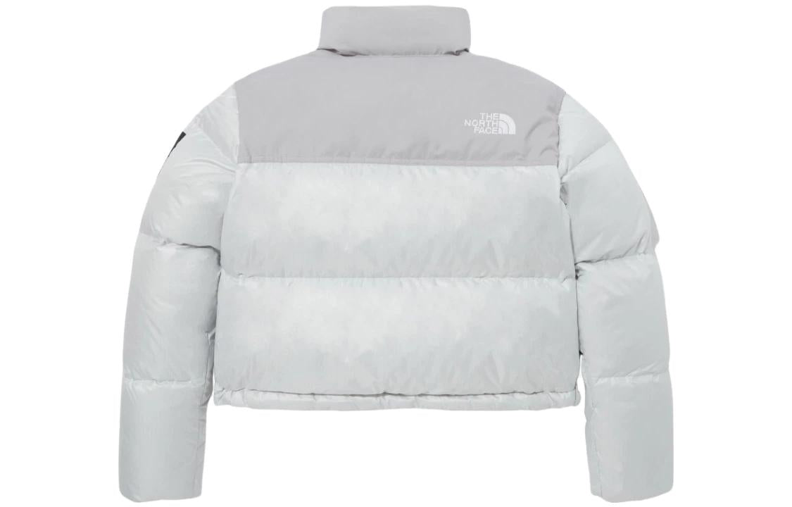 (WMNS) The North Face White Label Novelty Nuptse Down Jacket Asia Sizing 'Ice Grey' NJ1DP85L - 2_7075a703-35ff-4dbf-9faa-47170dc387ba