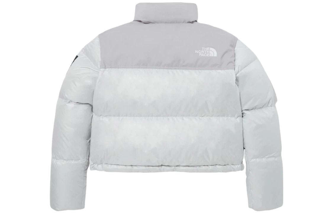 (WMNS) The North Face White Label Novelty Nuptse Down Jacket Asia Sizing 'Ice Grey' NJ1DP85L - 2_7075a703-35ff-4dbf-9faa-47170dc387ba