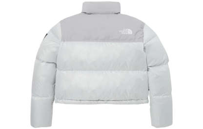 (WMNS) The North Face White Label Novelty Nuptse Down Jacket Asia Sizing 'Ice Grey' NJ1DP85L - 2_7075a703-35ff-4dbf-9faa-47170dc387ba