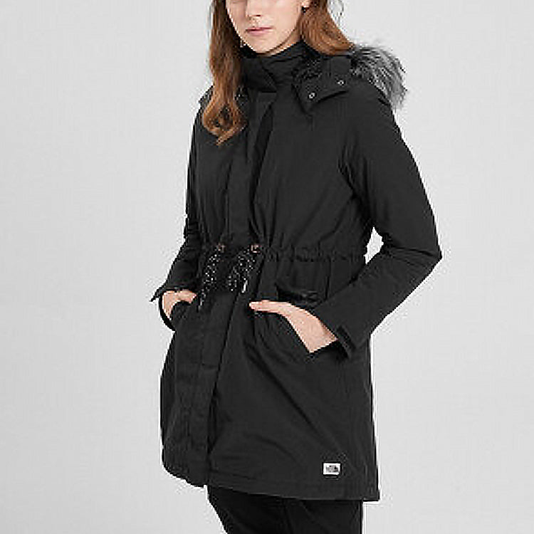 (WMNS) THE NORTH FACE Knee Length Coats 'Black' 3VV2-JK3 - 2_81c7e9c7-ff2b-485e-8763-d72efa8c89b1
