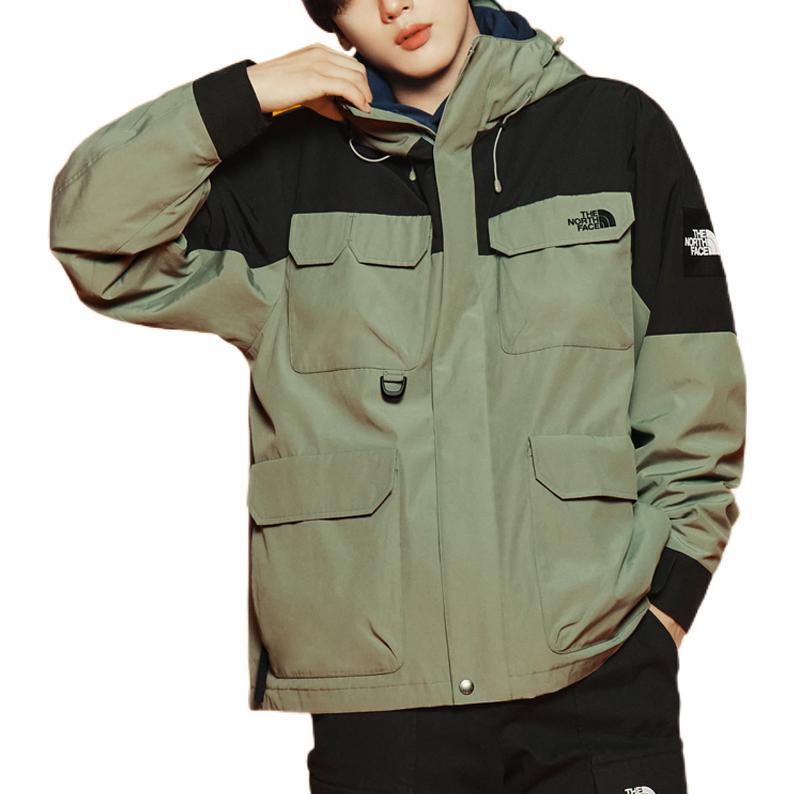THE NORTH FACE Logo FW22 Jacket Utility 'Green' NJ3BN50L - 3_2ead1db7-ea9e-40a0-8af3-31fc039e7d9c