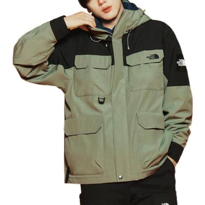 THE NORTH FACE Logo FW22 Jacket Utility 'Green' NJ3BN50L - 3_2ead1db7-ea9e-40a0-8af3-31fc039e7d9c