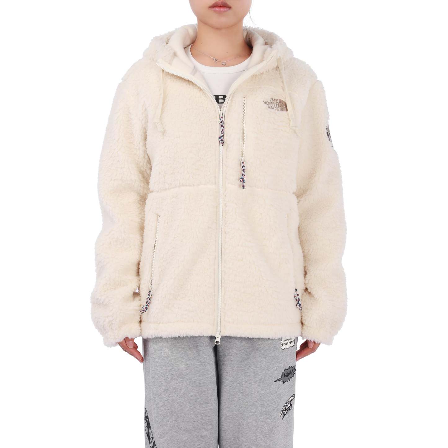 THE NORTH FACE Fleece Hoodie Jacket 'White' NJ4FM57A - 3_afa88d81-a4e7-4425-8d78-b5ac6528fe48