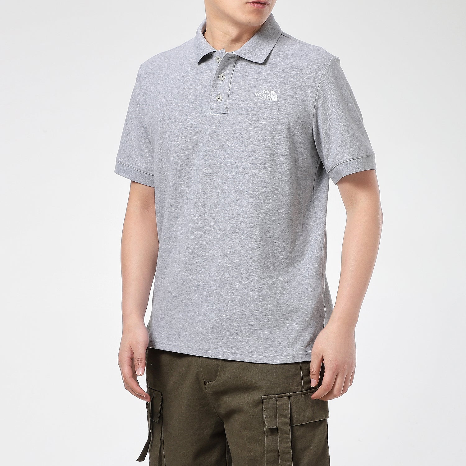 THE NORTH FACE Polo T-Shirts 'Grey' NF0A5B1O-DYX - 4_dfb7f39c-24ed-4f4c-8990-b9aa505d3b92