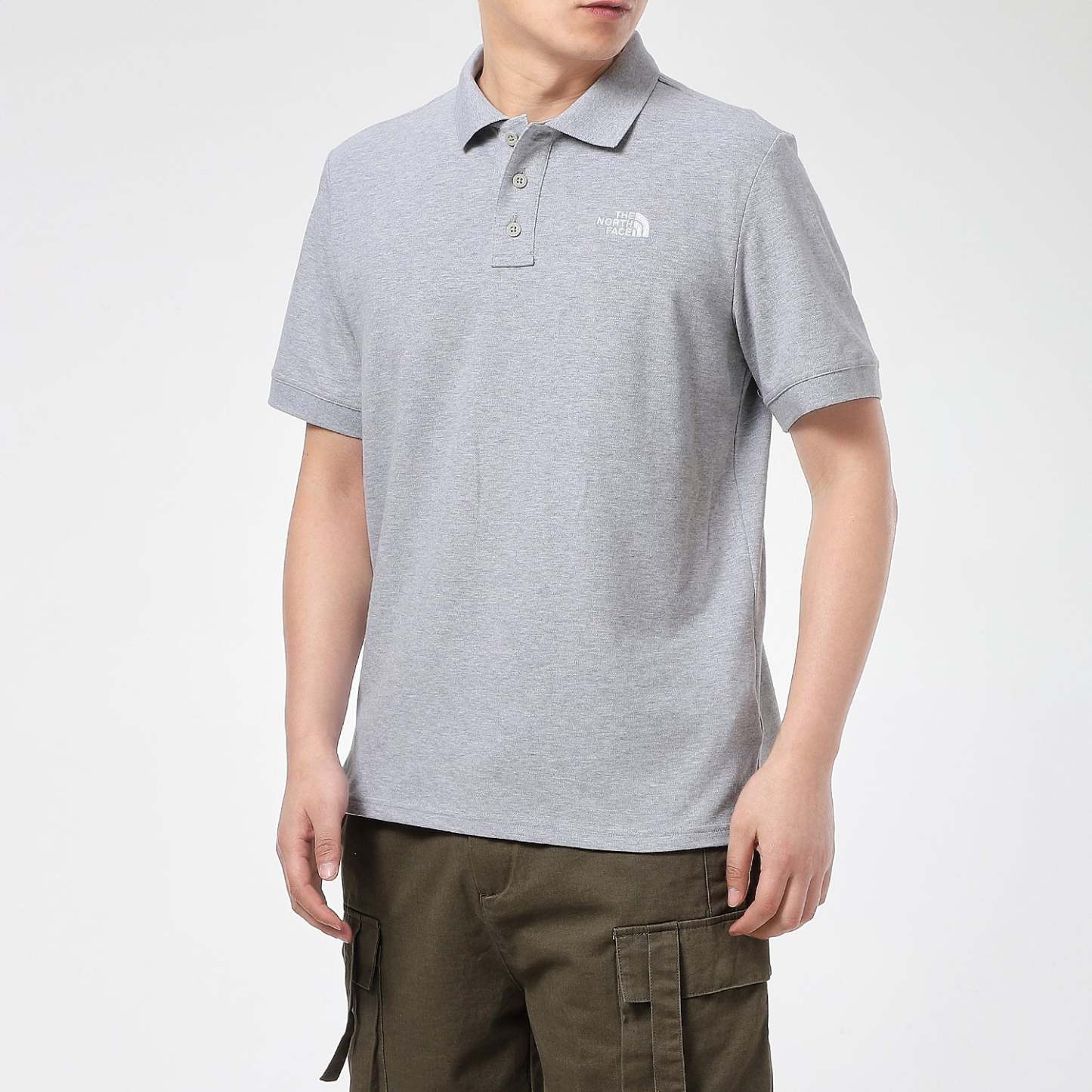 THE NORTH FACE Polo T-Shirts 'Grey' NF0A5B1O-DYX - 4_dfb7f39c-24ed-4f4c-8990-b9aa505d3b92