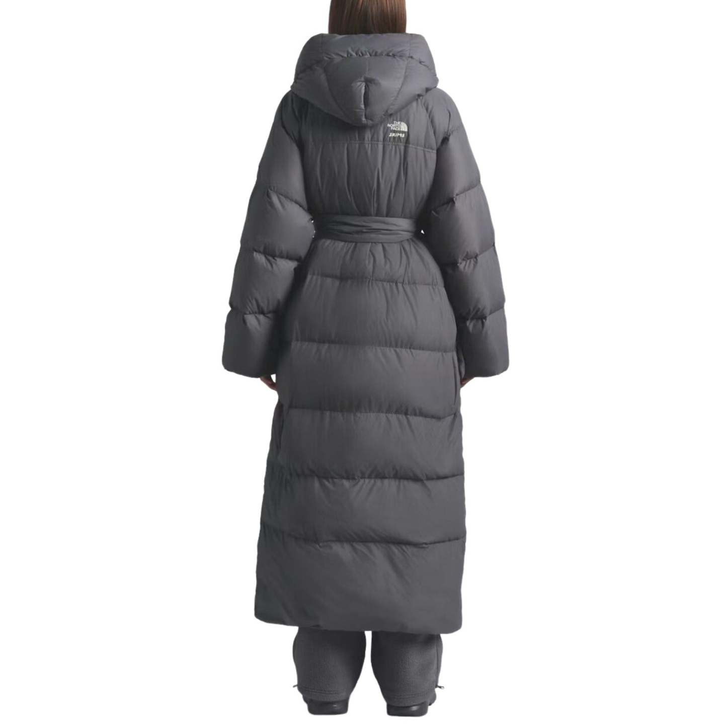 (WMNS) The North Face x SKIMS FW25 Nuptse Wrap Parka 'Gunmetal' NF0A8JJB-T8L - A8JJB-GUN-BD-SKIMS-TNF_2844-SD_converted