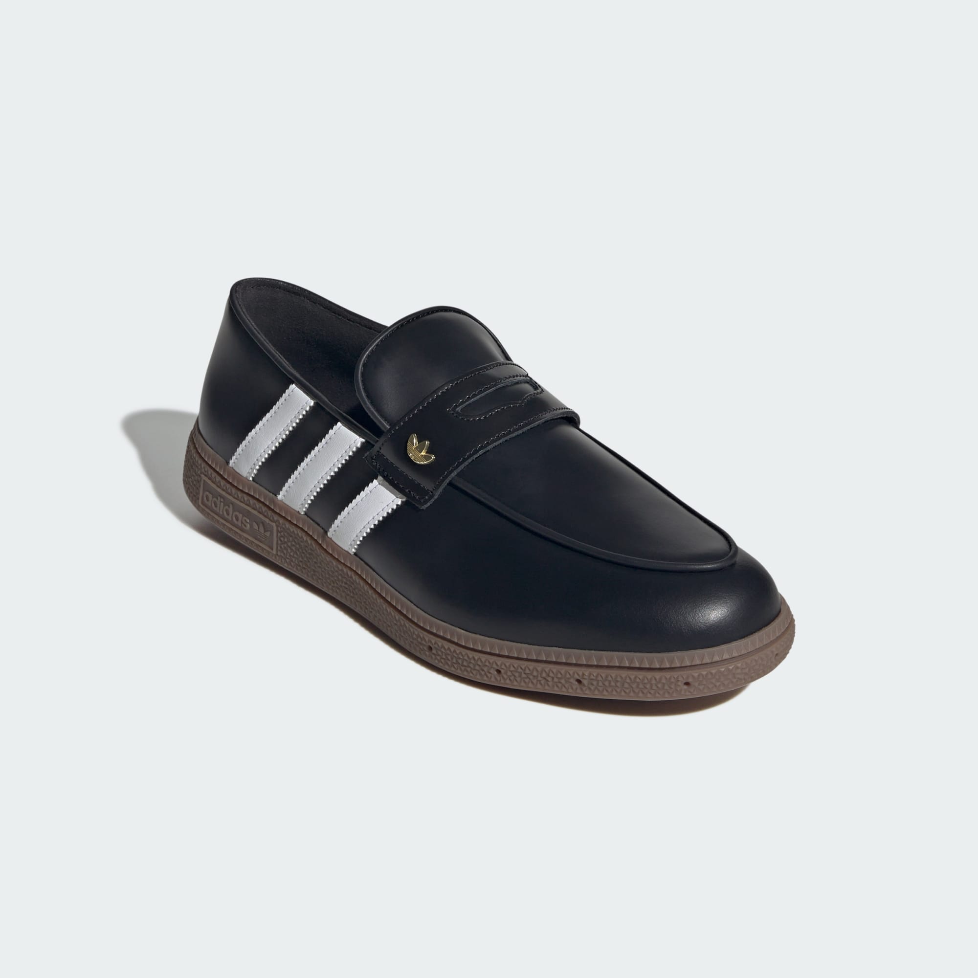 핸드볼 스페지알 로퍼 - Core Black / Cloud White / Gold Metallic - LA4186 - Front Lateral Top View