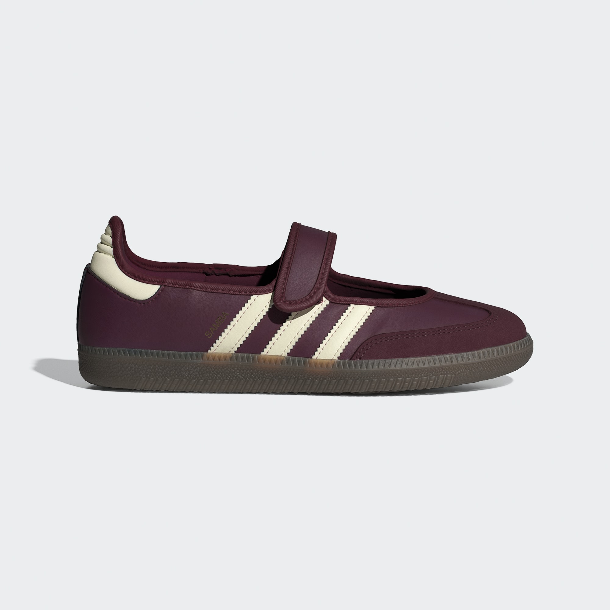 삼바 제인 - Maroon / Cream White / Gold Metallic