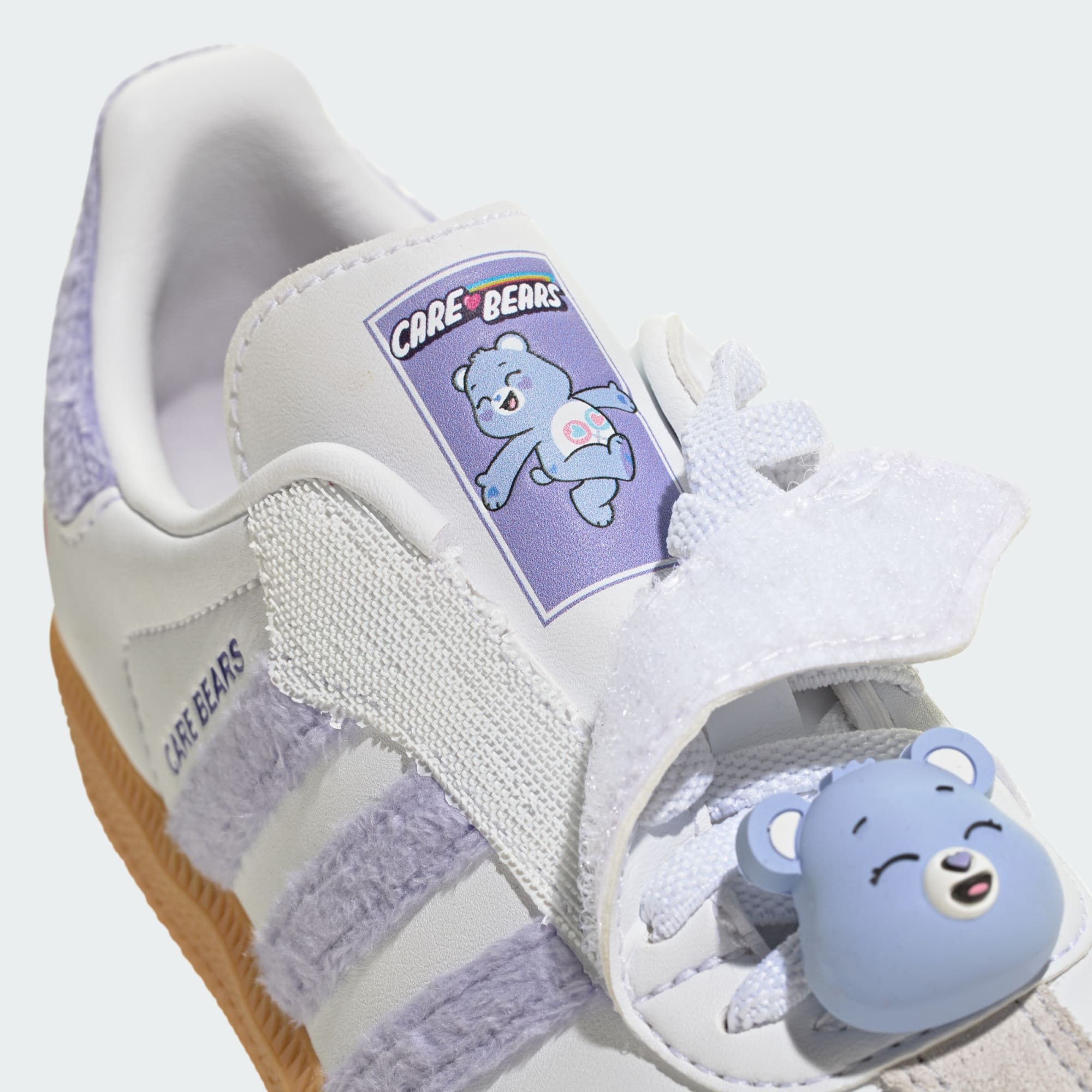 아디다스 CARE BEARS 삼바 OG 컴포트 클로저 EL 운동화 - Light Purple / Cloud White / Blue Dawn