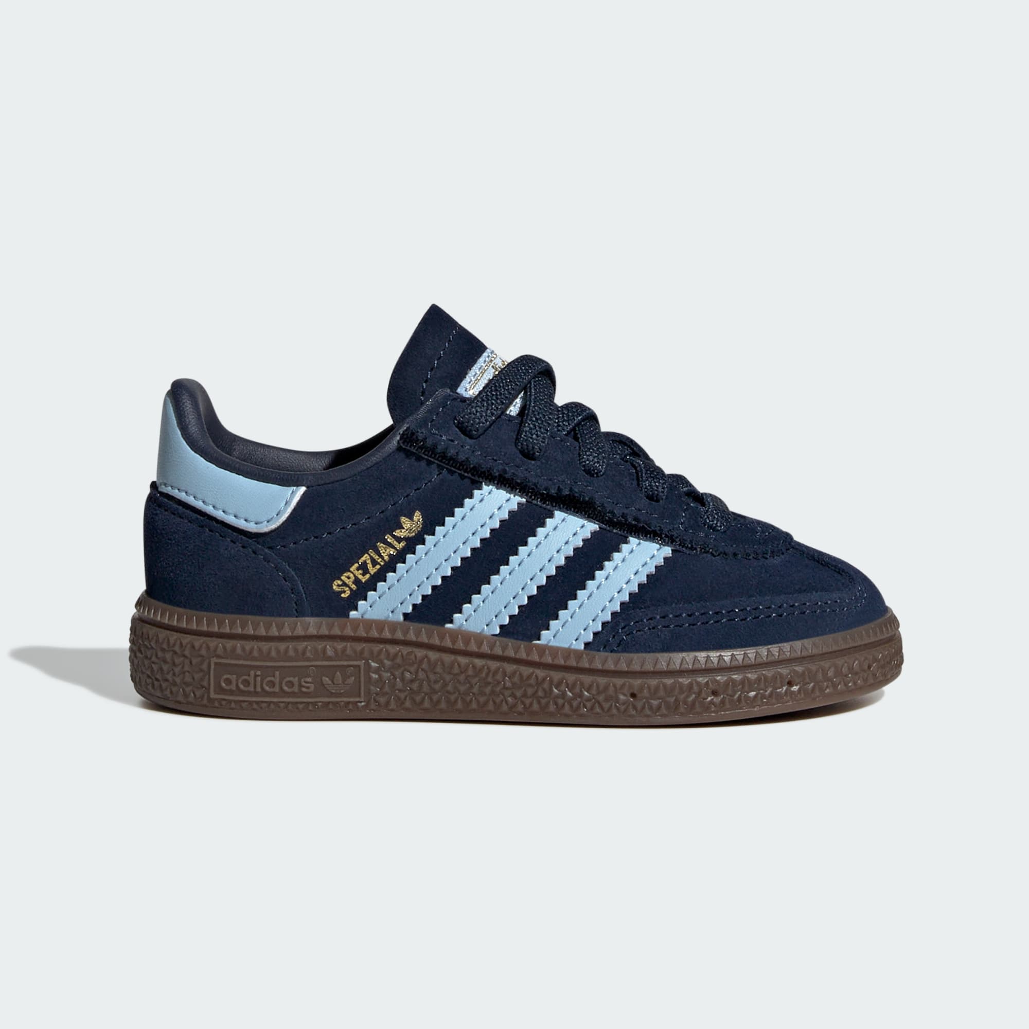 핸드볼 스페지알 컴포트 클로저 EL - Collegiate Navy / Clear Sky / Gum - JI2899 - Side Lateral Center View