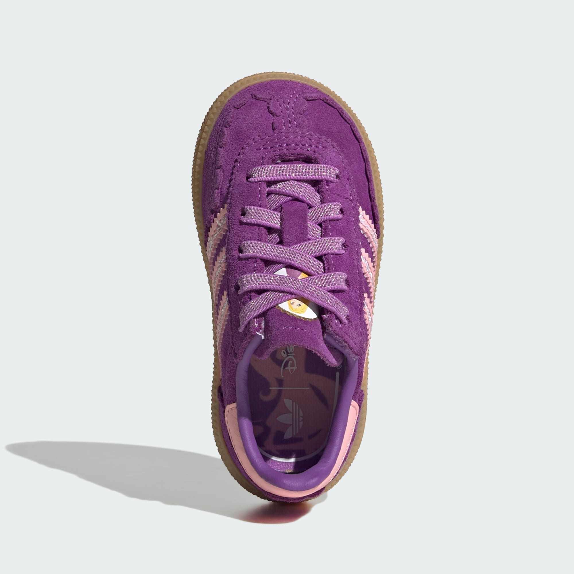 아디다스 디즈니 프린세스 핸드볼 스페지알 컴포트 클로저 EL - Purple / Pink / Gum - KK4760 - Top Portrait View