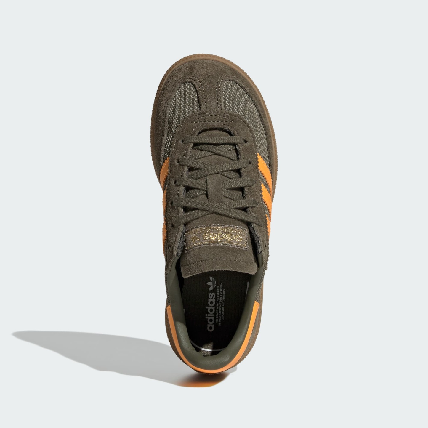 핸드볼 스페지알 - Olive Strata / Pure Tangerine / Gum - KI8609 - Top Portrait View