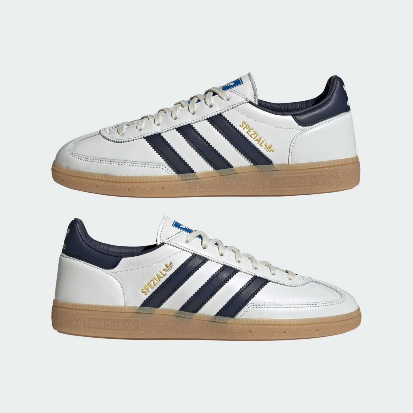 핸드볼 스페지알  Made in Germany - Core White / Night Indigo / Gum - JR9532 - Mirrored Pair View