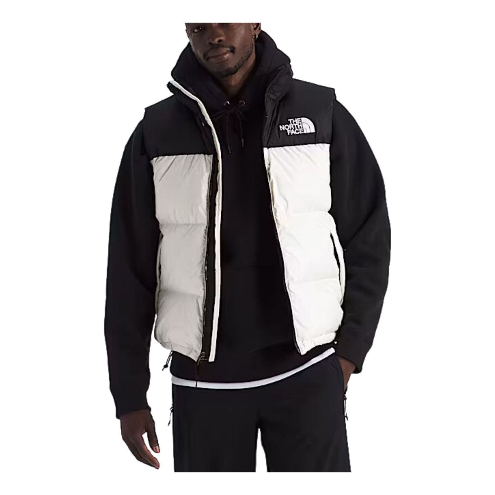 The North Face 1996 Retro Nuptse Vest 'White Dune TNF Black Recycled Down' NF0A3JQQGOM - Mens-1996-Retro-Nuptse-Vest2_converted-square
