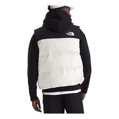 The North Face 1996 Retro Nuptse Vest 'White Dune TNF Black Recycled Down' NF0A3JQQGOM - Mens-1996-Retro-Nuptse-Vest3_converted-square