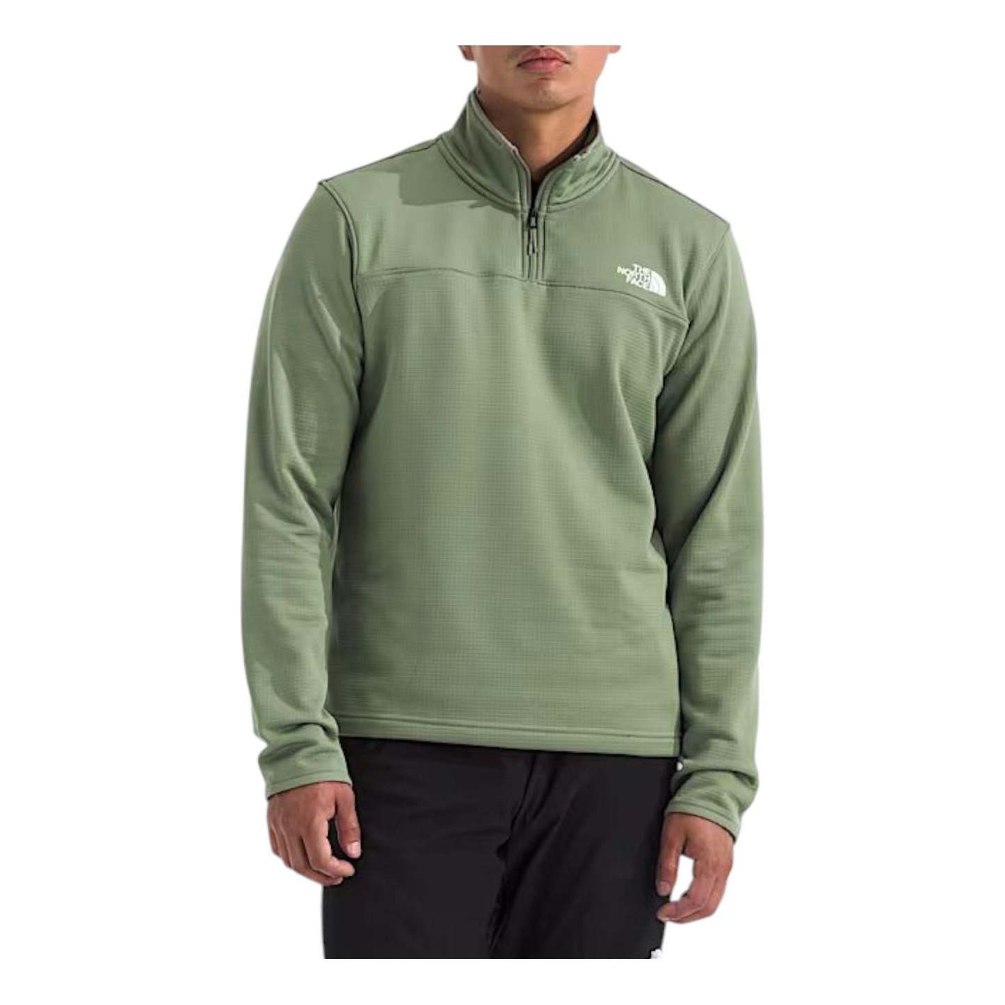 THE NORTH FACE Cedar Trail Grid Fleece ¼-Zip Jacket 'Bark Mist' NF0A8AZEBO9 - Mens-Cedar-Trail-Grid-Fleece-Zip_converted