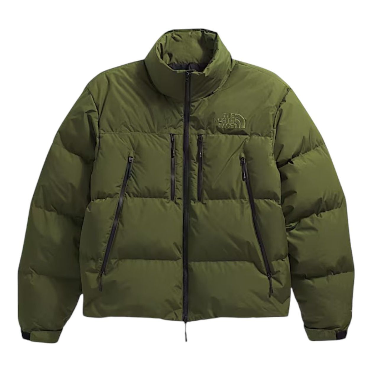 THE NORTH FACE RMST Gore-Tex Nuptse Jacket 'Woodland Green' NF0A8DQM-BRI - NF0A8DQM-BRI-1-Photoroom