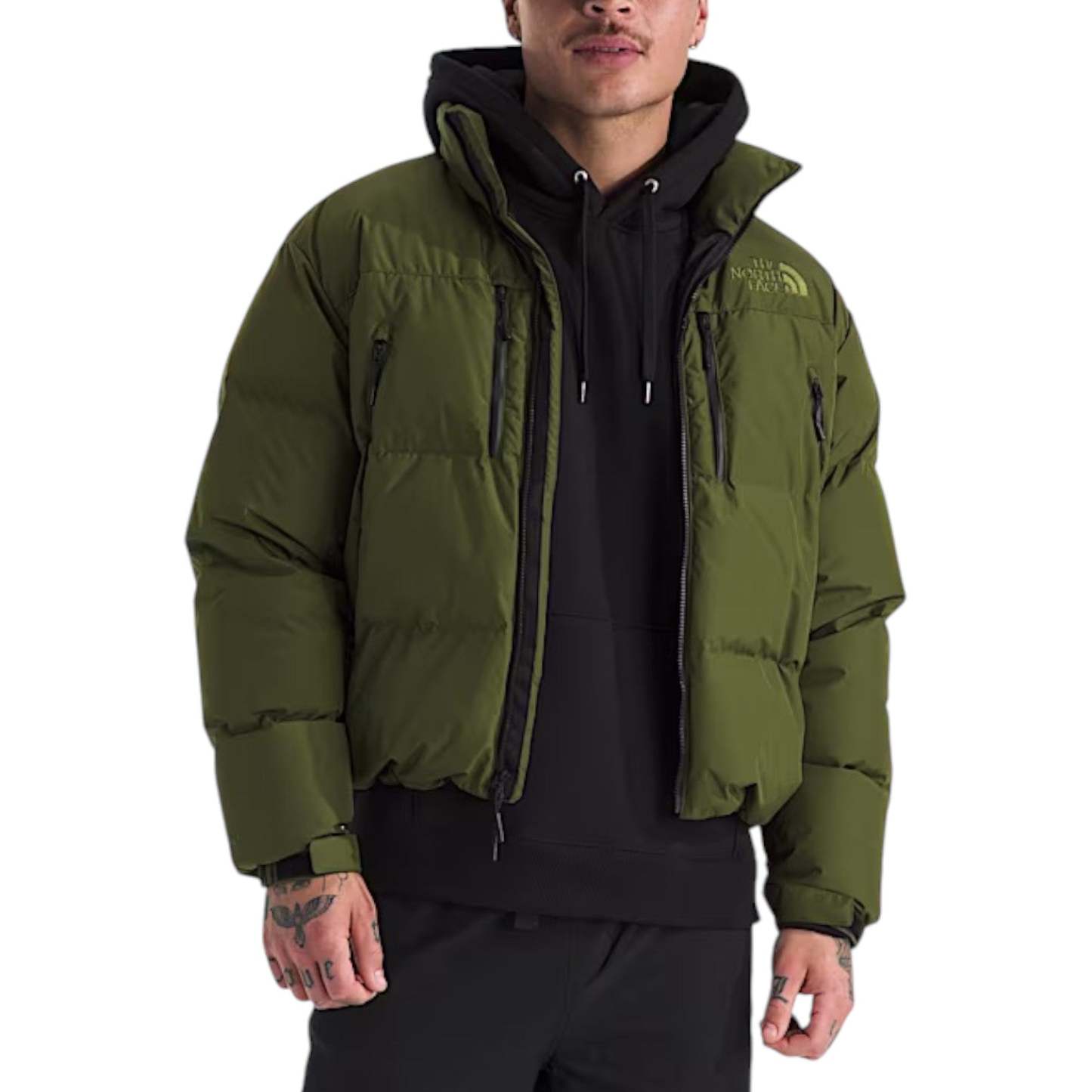 THE NORTH FACE RMST Gore-Tex Nuptse Jacket 'Woodland Green' NF0A8DQM-BRI - NF0A8DQM-BRI-2-Photoroom