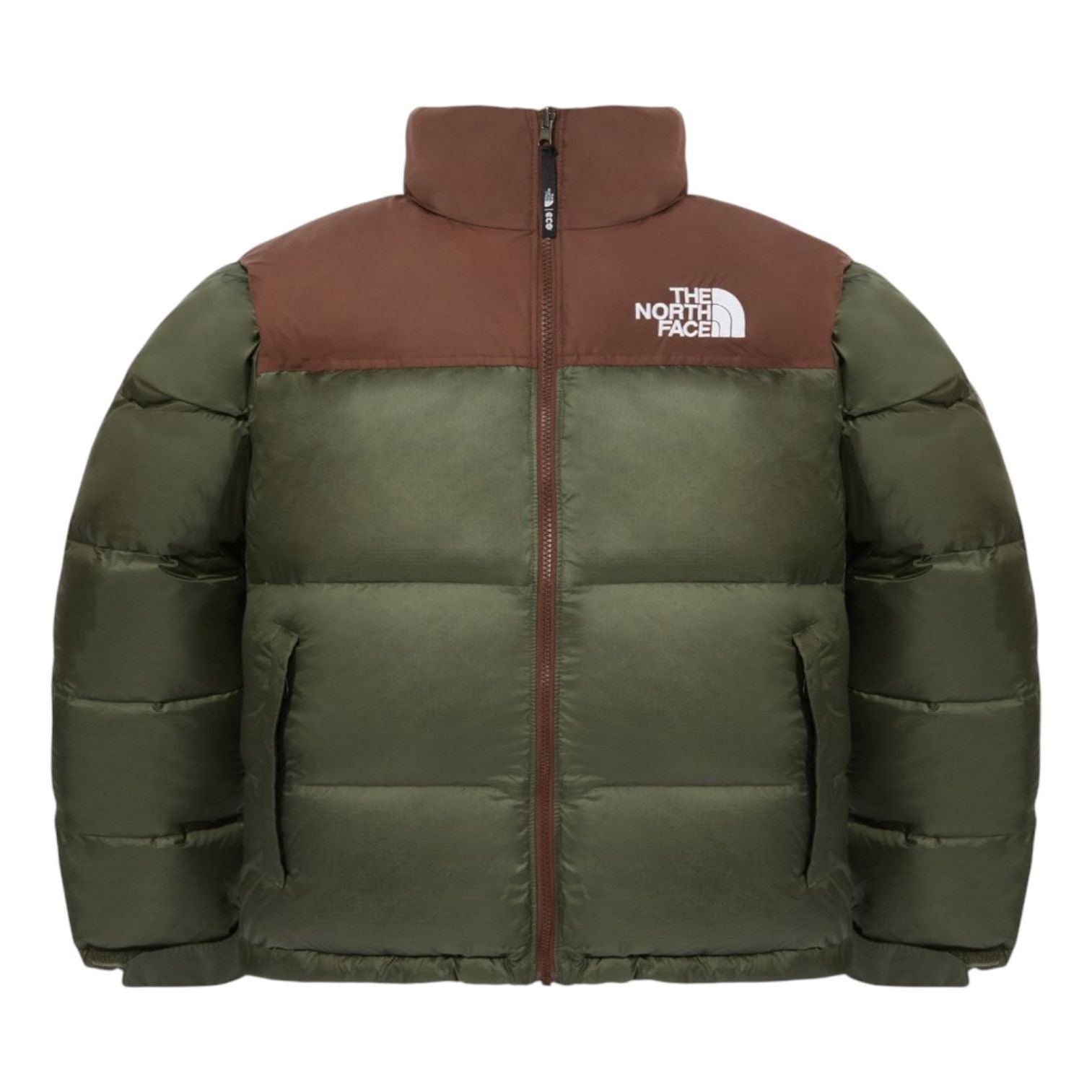 THE NORTH FACE 1996 Retro Nuptse Jacket Asia Sizing 'Green Dark Khaki' NJ1DQ75G - NJ1DQ75G-1-Photoroom