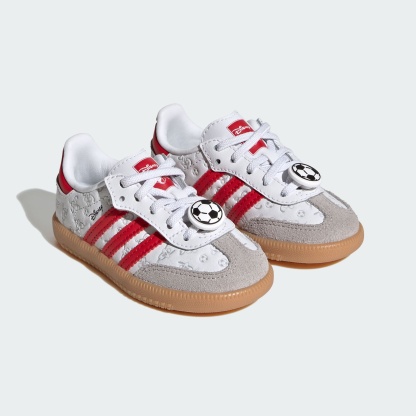디즈니 삼바 OG 컴포트 클로저 일라스틱 레이스 - Cloud White / Better Scarlet / Gum