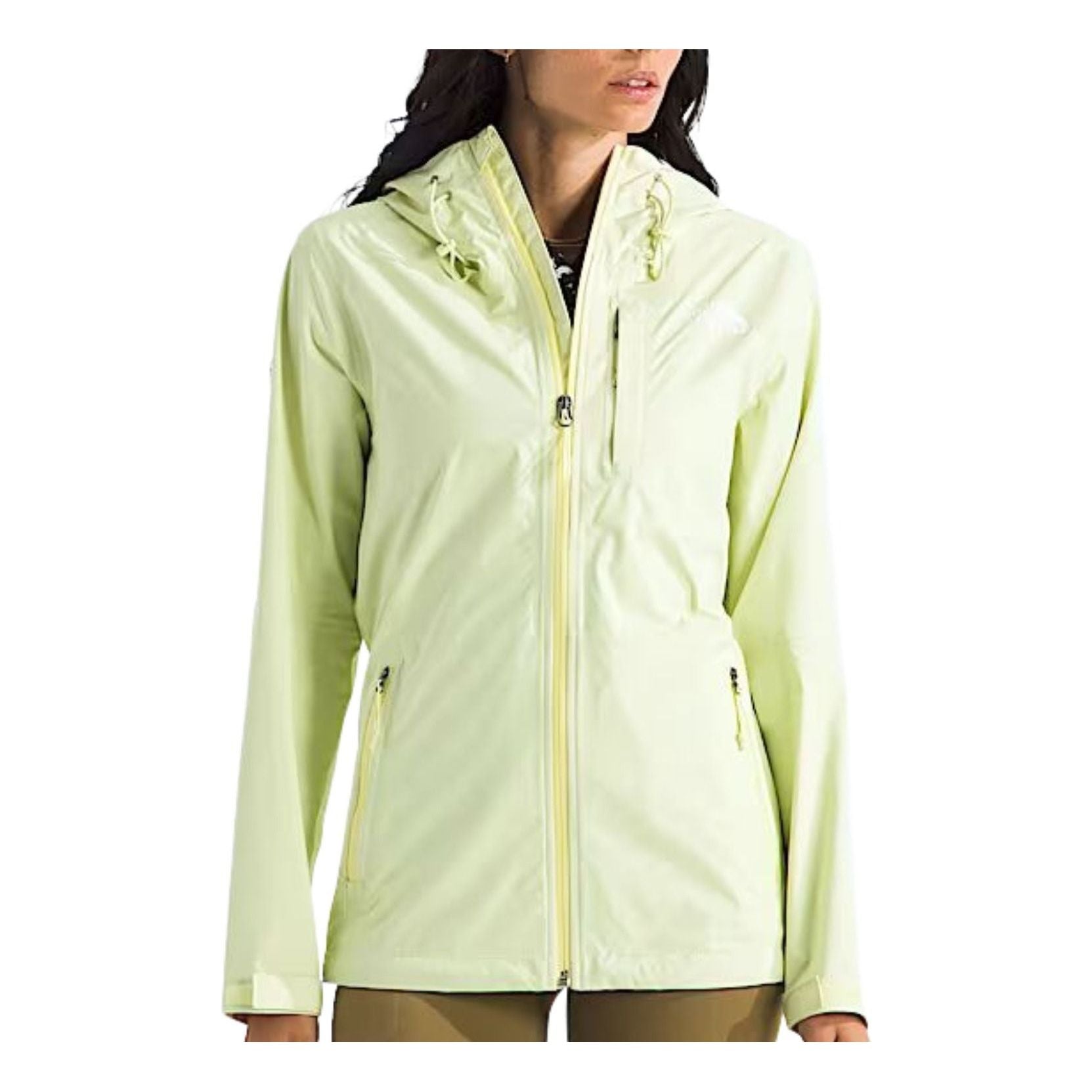 (WMNS) THE NORTH FACE Alta Vista Rain Jacket 'Lemon Mist' NF0A8BK9G6O - Womens-Alta-Vista-Rain-Jacket-TNF-HERO1_converted_945bbeae-7194-4897-bedb-cb4ab42ce777