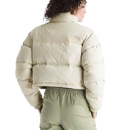 (WMNS) WMNS The North Face Nuptse Short DTM Jacket 'White Dune' NF0A8EFEQLI - Womens-Nuptse-Short-DTM-Jacket6_converted