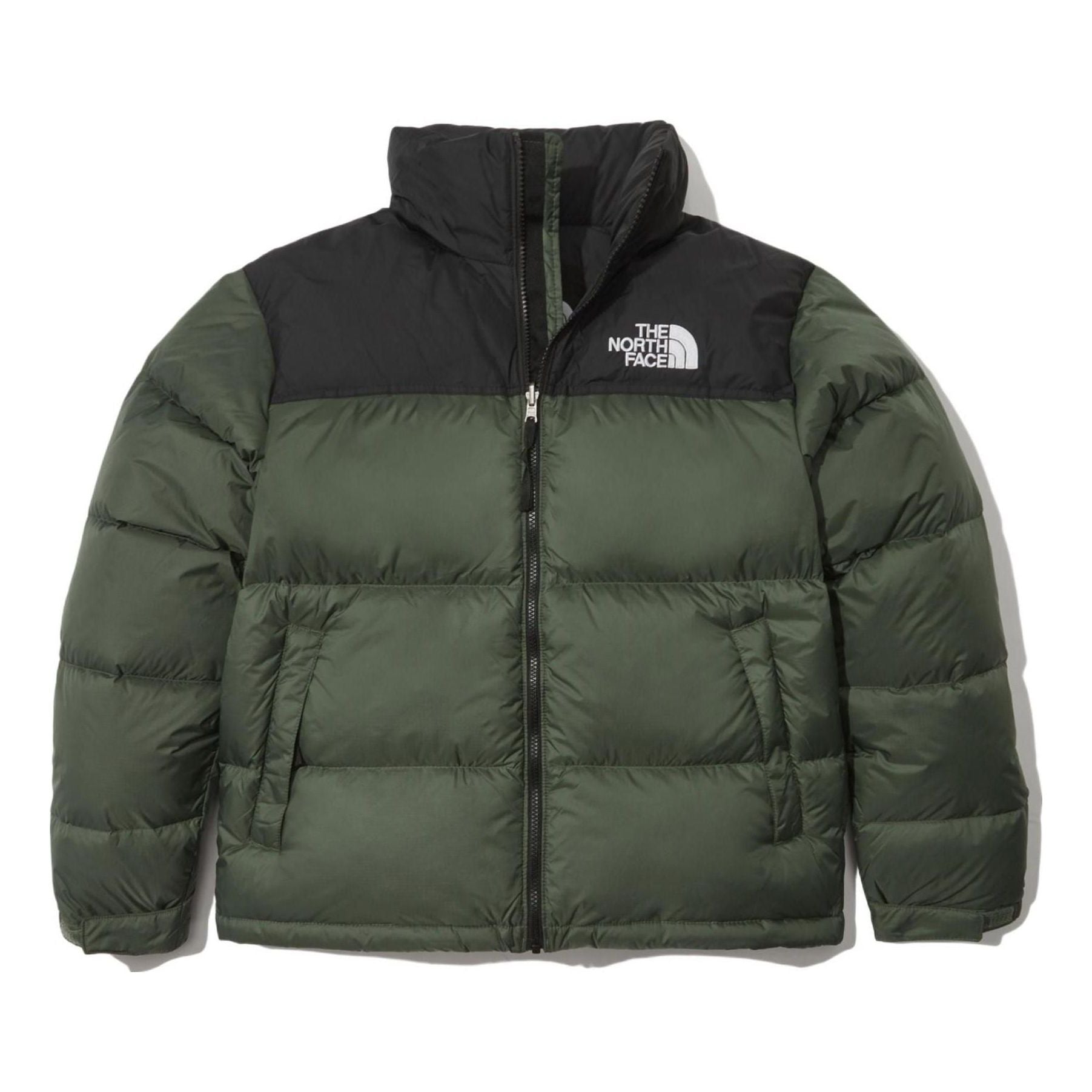 THE NORTH FACE FW221996 Eco Nuptse Jacket Asia Sizing 'Green Black' NJ1DN90C - main-square_03c2d89b-a4de-4081-88be-a31ed0c4a8f2