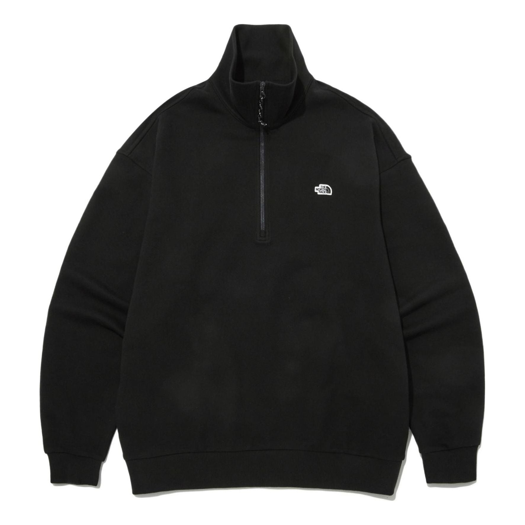 THE NORTH FACE Logo Fleece Half Zip Sweater 'Black' NM5MP03B - main-square_34c39bd9-d9c8-4e10-a8ca-26813a671ea3