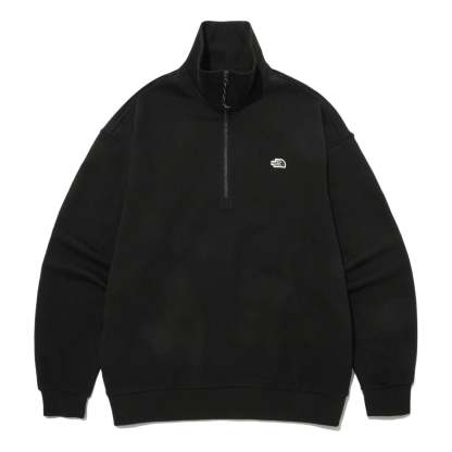 THE NORTH FACE Logo Fleece Half Zip Sweater 'Black' NM5MP03B - main-square_34c39bd9-d9c8-4e10-a8ca-26813a671ea3