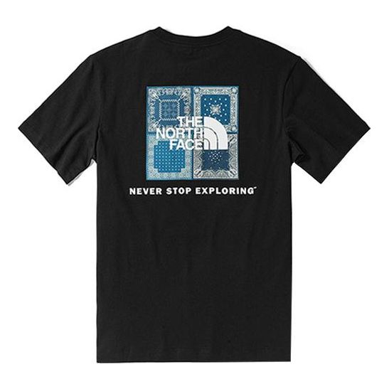 THE NORTH FACE Short Sleeve Bandana Square T-Shirt 'Black' NF0A4UDW-JK3 - main-square_41e87aa6-a32a-4fac-bca7-cae92053e033