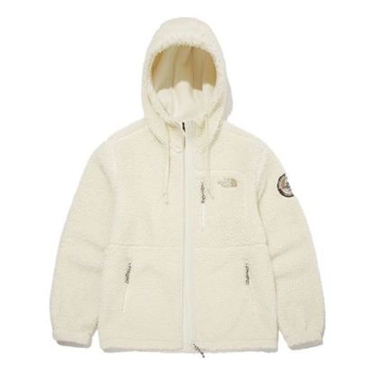 THE NORTH FACE Fleece Hoodie Jacket 'White' NJ4FM57A - main-square_738a668d-0477-4d50-bb07-4074ae0e5135