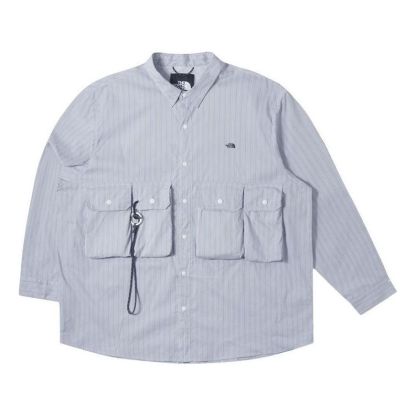 THE NORTH FACE Long Sleeve Stripe Shirt 'Teal' NF0A885K-QHO - main-square_98c95ea1-5490-4aed-a7b0-fbede7849cc9