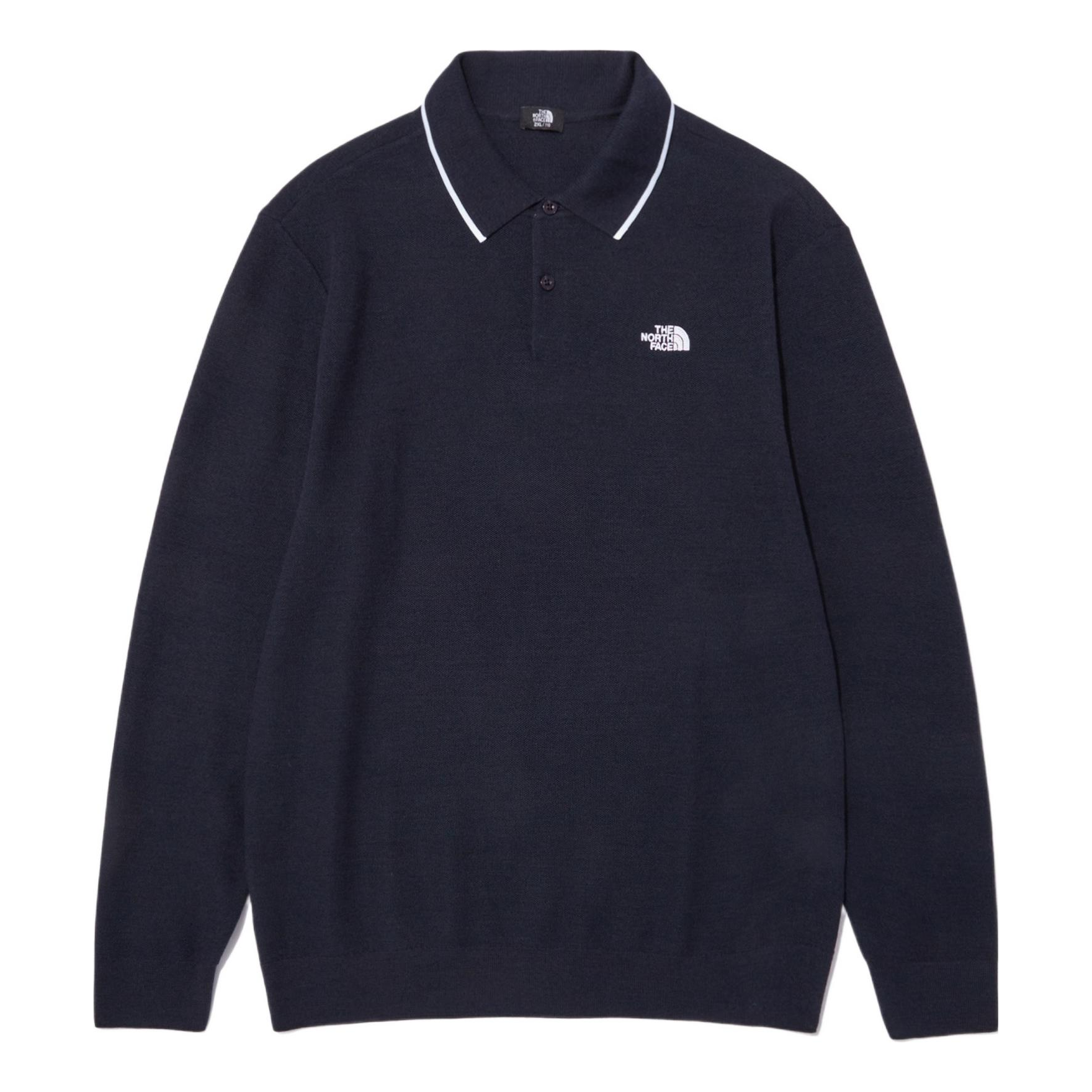 THE NORTH FACE Long Sleeve Polo Shirt 'Navy' NT7QN51B - main-square_cbb16c84-5d66-48b8-9877-3cbb56bfca7e