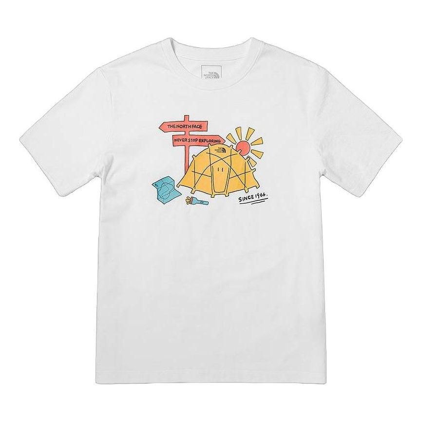 THE NORTH FACE Foundation Camp Graphic T-Shirt 'White' 7WF8FN4X - main-square_d432107e-0901-4fd4-8afc-07ebd5654283