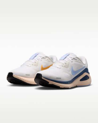 나이키 스트럭처 26 여성 로드 러닝화 - 화이트/미스틱 네이비/썬다이얼/알루미늄