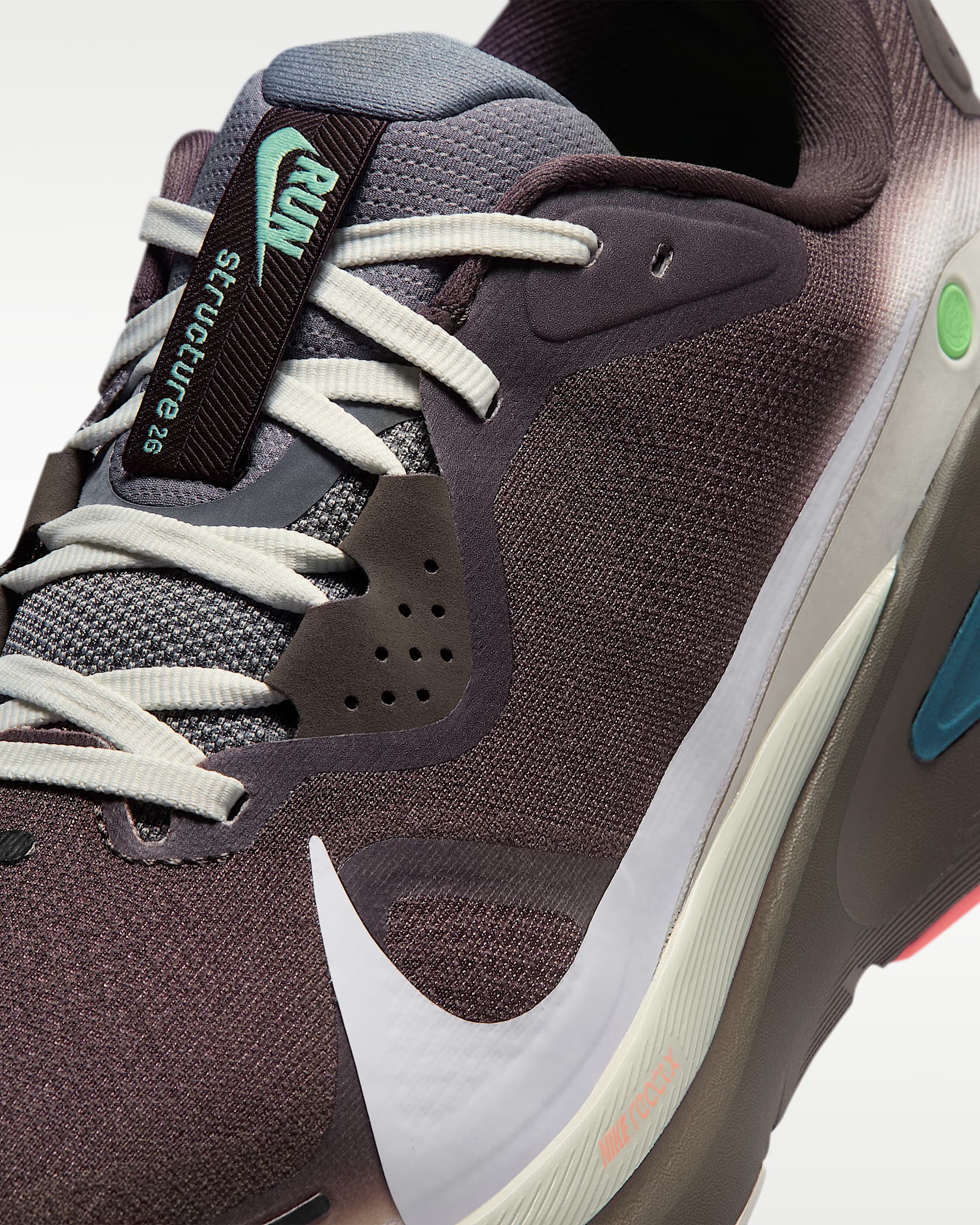 나이키 스트럭처 26 남성 로드 러닝화 - 바로크 브라운/아이언스톤/씨 글래스/화이트