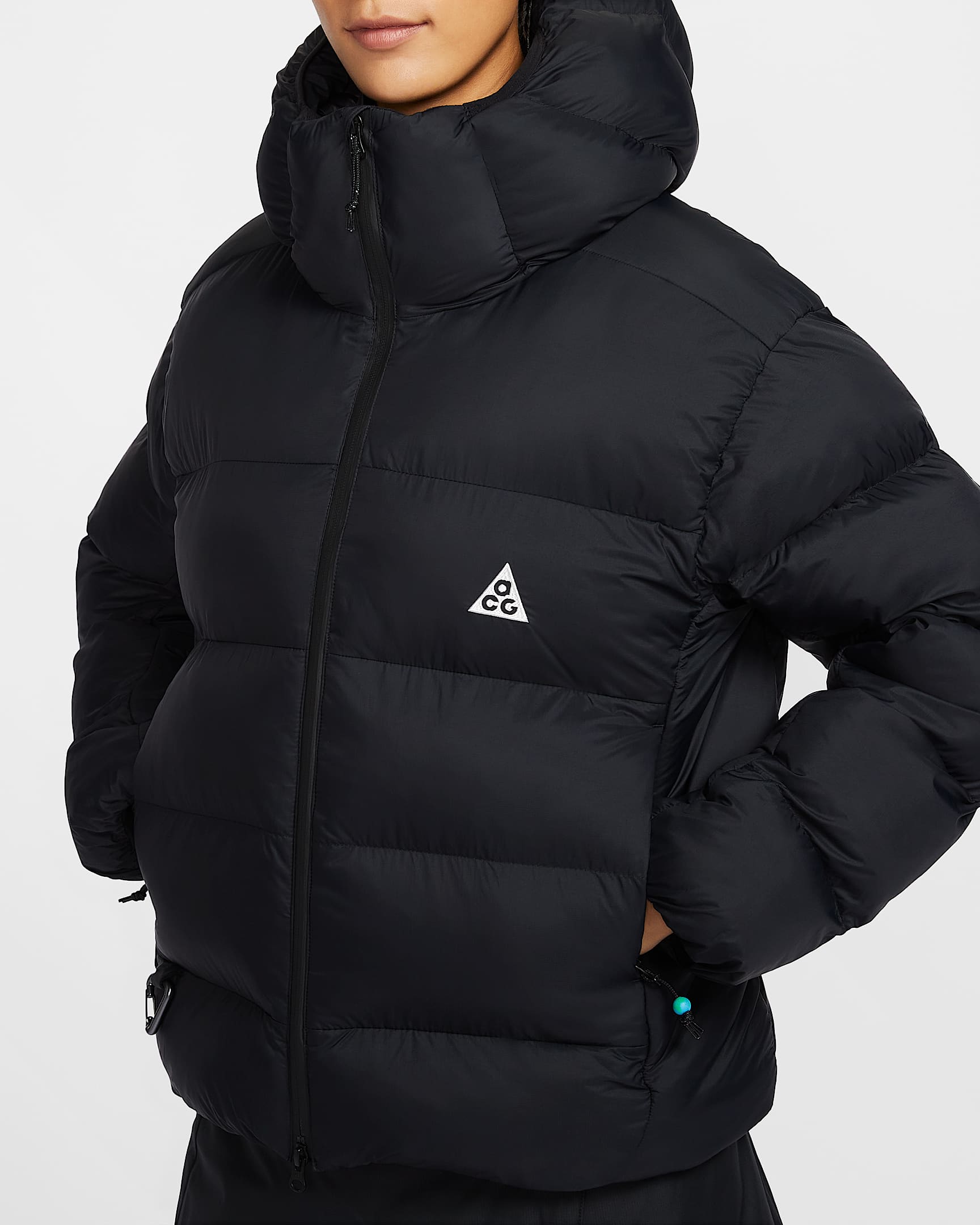 나이키 ACG '루나 레이크' PrimaLoft® 여성 써마 핏 ADV 루즈 후드 재킷 - 블랙/블랙/블랙/서밋 화이트