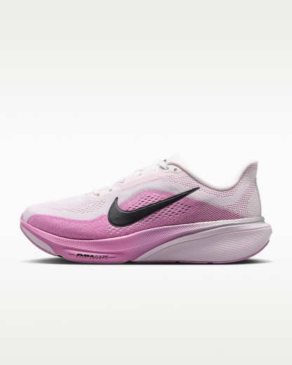 나이키 페가수스 42 여성 로드 러닝화(와이드) - 화이트/라이트 마젠타/블리치트 라일락/블랙