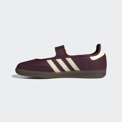 삼바 제인 - Maroon / Cream White / Gold Metallic